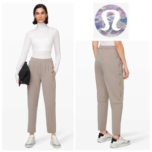 Lululemon Essential High-Rise Trouser in Carbon Dust (Khaki)